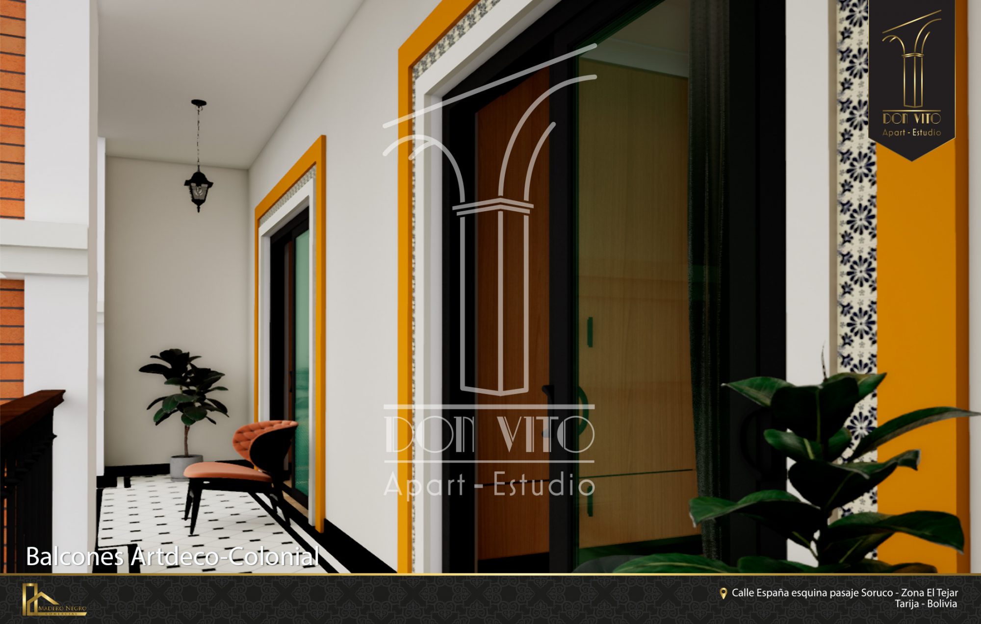 DON VITO Apart-Estudio - Balcones Artdeco-Colonial