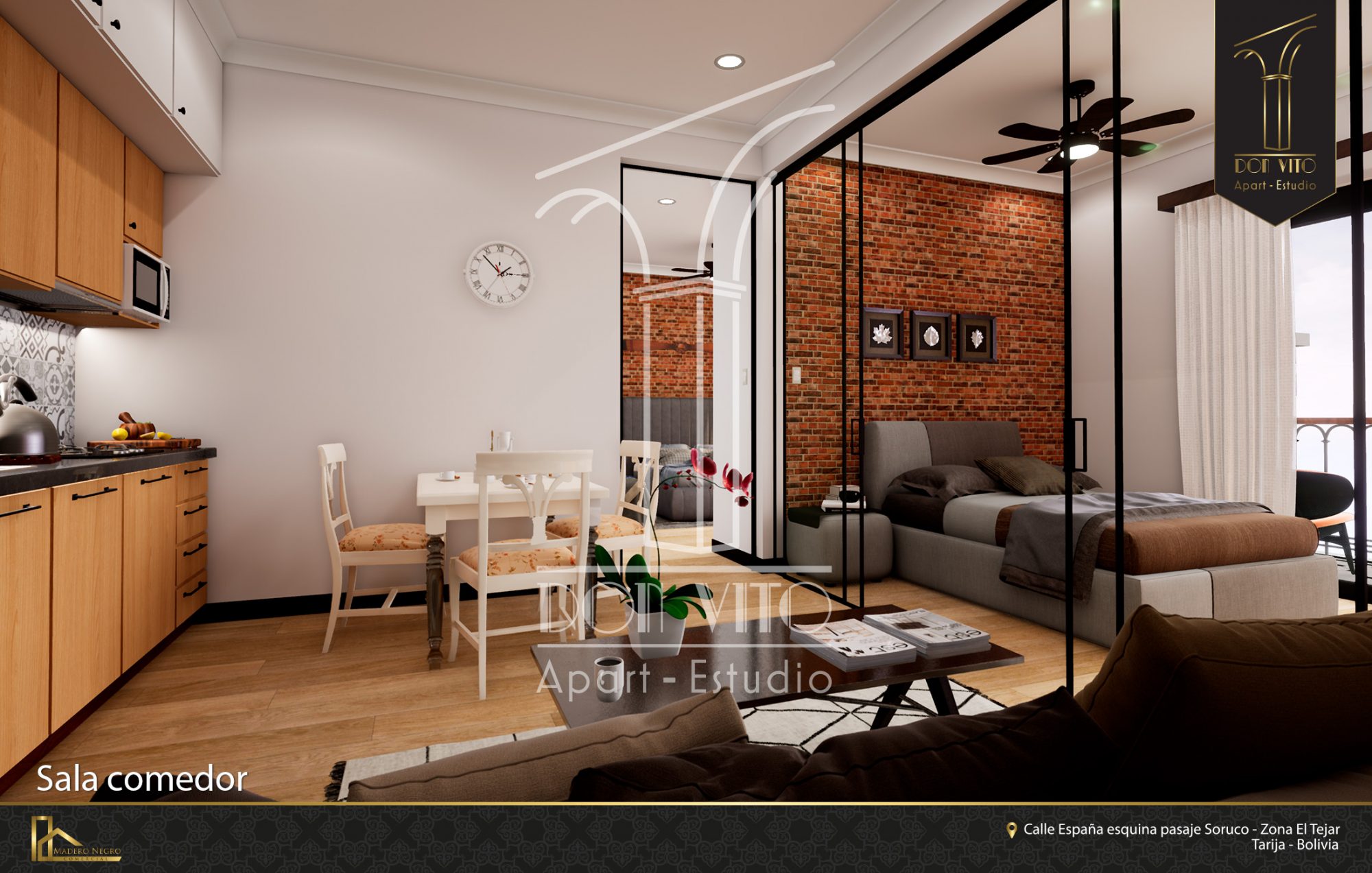 DON VITO Apart-Estudio - Sala Comedor